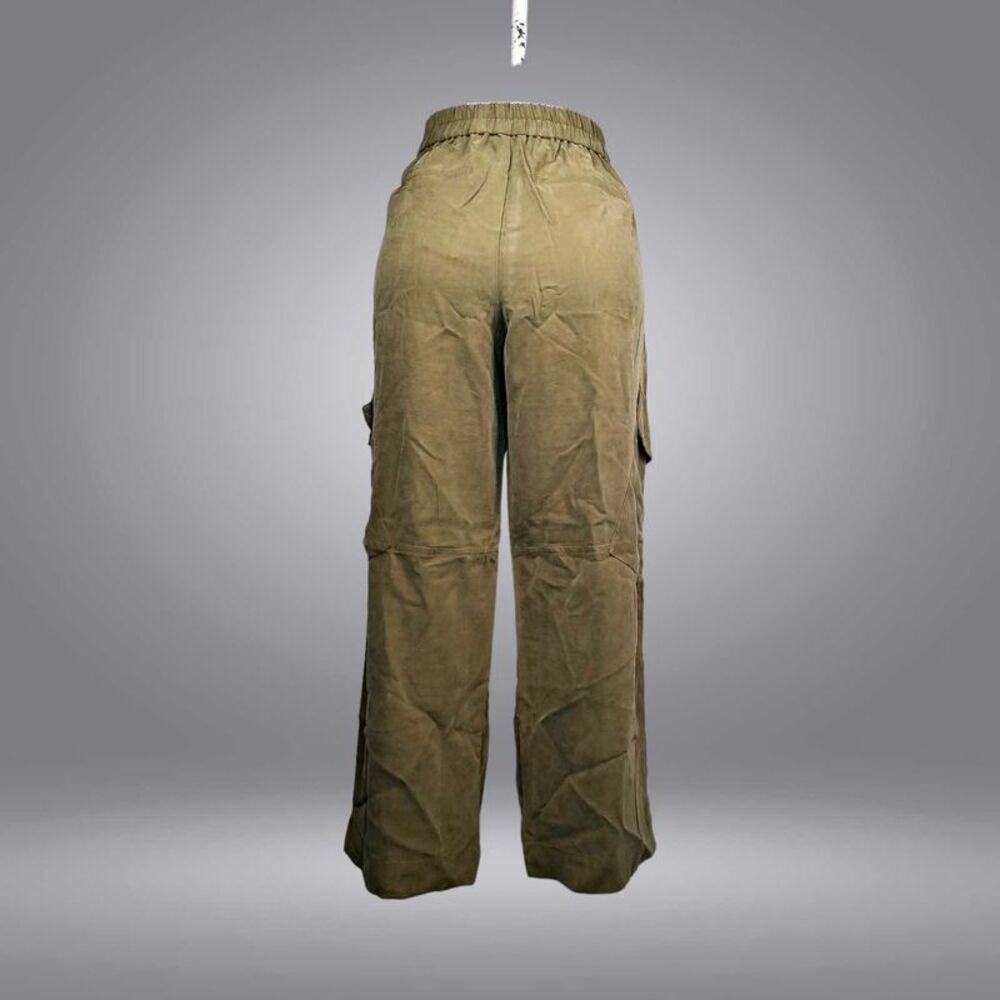 Peace Love World Women's Petite Pants 12P Soft Twill Utility Green A634955